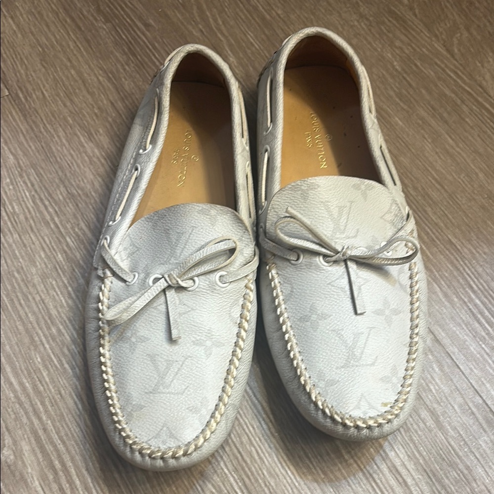 Louis Vuitton Men's Gray Loafers